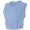 Top Esportivo Sem Mangas Transfronteiriço Blusa Curta Solta Roupas de Yoga Camiseta Feminina Colete de Corrida Fino