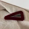 Pinza para el Cabello BB de Terciopelo de Color de Alta Gama Estilo Coreano Pinza de Moda para Flequillo Pinza Lateral Accesorio Versátil para la Cabeza Accesorios para el Cabello Nuevo