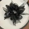 Moda de Luxo Novo Estilo Versátil com um Laço Super Delicado e Elástico de Cabelo com Strass, Elegante Cordão de Cabelo com Contas Elástico