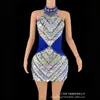 Traje de Performance: Vestido Sexy Feminino de Lantejoulas em Quatro Cores, Justo no Quadril, Slim Fit, Realça a Figura
