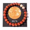 Pulsera Unisex de Ocho Planetas del Universo Transfronterizo con Piedra Natural Ojo de Tigre y Cuentas de Saturno Pulsera Cielo Estrellado