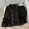 Pijama de Algodón Nube para Hombre, Primavera y Otoño, Cárdigan Casual Simple de Manga Larga, Holgado y Delgado, Se Puede Usar Afuera, Conjunto para Estar en Casa