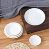Restaurante de Hotel Hogar Cerámica Blanca Pura Vajilla Plato para Salsa de Mojar Salsa de Soja Vinagre Plato para Condimentos Plato para Snacks Plato para Dim Sum Plato Chino Forma Redonda