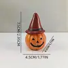 Adornos de Calabaza de Resina para Halloween Decoración de Atmósfera Festiva Modelo de Calabaza de Halloween Juguetes DIY para Niños