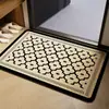 Tapete de piso de seda com laço, estilo minimalista moderno, atacado, tapete de entrada de alta qualidade, decoração de quarto de casa, tapete de fácil cuidado
