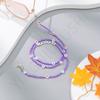 Cadena para Gafas con Letras de Color Puro, Corazón, Perlas de Arroz, Cadena de Gafas para Mujer de Doble Uso, Cordón para Gafas Antirrobo