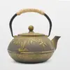 Sala de Modelos Casa de Té Estante Antiguo Juego de Té Decoración Suave Estilo Chino Nuevo Tetera Pequeña Creativa Olla de Hierro Fundido Adornos para Sala de Té