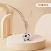 Juguete para Mascotas Bola para Provocar Gatos, Diversión para la Dentición con Bola Elástica de Plumas Esféricas, Artefacto para el Autoentretenimiento y Alivio del Aburrimiento de Mascotas, Rebote Automático