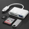 Aplicable al teléfono móvil Apple 15 Lector de tarjetas TF/SD Tipo-c tres en uno Ratón USB Cámara Lector de tarjetas multifunción