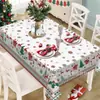 Mantel navideño exclusivo de alta venta transfronteriza, impreso en alta definición, con temática de flor de Nochebuena, para decoración festiva, apto para uso doméstico