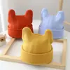 Ins Explosiones Coreano Bebé Lindo Oreja Lana Tejida Sombrero Color Caramelo Todo Fósforo Cálido Sombrero para Bebés Niños y Niñas