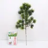 Decoración de Boda Agujas de Pino Blanco Puro, Ramas y Hojas de Pino Falsas, Pino de Bienvenida, Cedro, Rocalla Artificial, Decoración de Bonsái, Pino y Ciprés de Plástico