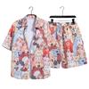 Tailandia Yunnan Festival de Salpicaduras de Agua Vacaciones Turismo Camisa de Flores Manga Corta Traje de Playa Verano Delgado Secado Rápido Hombre y Mujer Pareja