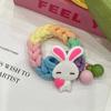 Bonita cuerda con forma de cabeza de perro de dibujos animados para niños, nuevo estilo, diadema trenzada para niña pequeña, banda de goma grande y duradera para niñas.