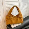 Bolso de Mano de Alto Valor Estético, Bolso Tote Pequeño Sencillo, Bolso de Viaje Coreano de Nicho, Bolso Versátil Ligero con Lazo para Debajo del Brazo