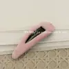 Pinza para el cabello de tela a cuadros rosa simple retro estilo coreano Pinza para flequillo elegante de moda Pinza BB lateral Pinza para el cabello versátil