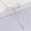 Acessórios de Pérola DIY Joias Conjunto de Pérolas em Prata Esterlina S925 para Mulheres Nicho Luxo Leve Moda Commute Colar de Laço