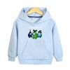 Moletom com Capuz para Meninos e Meninas Outono 2023 Novo Top Infantil Estilo Western Manga Longa Primavera e Outono Jaqueta Casual Solta
