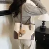 Bolsa Tote Simples de Grande Capacidade Feminina 2026 Outono Novo Estilo Moda Estilo Coreano Casual para o Trabalho Ombro Único Axila Bolsa Feminina