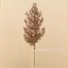 P Hojas de Navidad Hojas con Polvo Dorado Hojas Persas Accesorios de Flores de Navidad Hojas de Olivo Flores de Plástico Flores de Navidad Palillos de Navidad