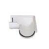Canaleta de PVC semicircular resistente a la intemperie, resistente a los rayos UV, ecológica y duradera para techos de edificios, de 5 pulgadas, 90 grados, para esquinas exteriores