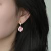 Nuevos Pendientes de Camelia Rosa Estilo Chino, Lujo Ligero, Nicho, Elegantes, Modernos y Refrescantes Pendientes para Mujer