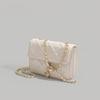 Bolso Cuadrado Pequeño Acolchado con Cadena y Textura de Diseño de Nicho 2026 Nuevo Verano Versátil para Hombro o Cruzado Bolso de Mujer de Moda