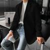 Traje informal para hombre, conjunto completo, coreano, holgado, elegante, uniforme de estudiante universitario, vestido de presentador, vestido formal para entrevista de trabajo