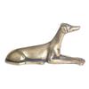Cubo de perro pastor alemán con revestimiento de cobre, decoración de bronce microtallado, antiguo, hecho a mano, para oficina y hogar.