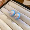 Brincos de pétalas em pintura a óleo degradê estilo férias na praia, frescos e doces, luxo leve, nicho, brincos de alta qualidade