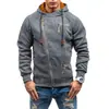 Novo Conjunto de Moletom com Capuz Masculino com Zíper Lateral Único e Tecido de Veludo Floral Catiônico