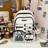 Mochila Coreana Ins Nueva de Aspecto Elegante Estilo Retro Workwear para Estudiantes de Secundaria y Preparatoria Ligera de Viaje Gran Capacidad