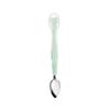 Nueva Cuchara Multifuncional de Acero Inoxidable de Doble Cabeza para Puré de Fruta de Bebé, Silicona de Grado Alimenticio, Cuchara Suave, Cuchara para Suplemento Alimenticio de Bebé