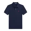 Camisa Polo para Hombre Transfronteriza Color Sólido Verano Bordada Ralph Lauren Manga Corta Casual con Bordado de Pequeño Caballo
