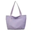 Bolsa Tote de Nylon Estilo Coreano 2026 Primavera Nova Cor Sólida Bolsa de Ombro para o Trabalho Casual Grande Capacidade Bolsa Grande Simples