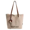 Bolsas de Mujer Transfronterizas 2026 Nuevas Bolsas de Lona de Venta Caliente Bolso de Hombro Versátil Casual de Gran Capacidad Bolso Tote de Moda para Viajar