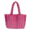 Bolso Mao Mao sencillo de nicho, novedad de 2024, bolso tote de felpa de un solo hombro, de gran capacidad y moderno, combinable para otoño e invierno.