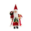 Comércio Exterior Atacado Transfronteiriço Enfeites de Presente de Papai Noel e Itens de Decoração de Janela Figura em Pé de Papai Noel de 12 polegadas