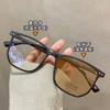 Lentes para Miopía de Montura Grande Negra para Mujer, Fotocromáticos con Graduación, Protección Ocular para PC contra Luz Azul, Venta al por Mayor Dropshipping, Estilo Ins