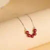/ Colgante de Cinabrio Ojo Sabio Collar para Mujer Año Zodiacal 2025 Nuevo Popular Nicho Cadena para Clavícula Mejor Amiga