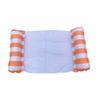 Water Mesh Recliner dobrável inflável encosto listrado Float Row Water Amusement Float Row Mount Source Factory