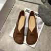 Zapatos Planos Casuales Nuevos Primavera 2026, Mocasines de Piel Suave, Zapatos Perezosos de Estilo Retro Slip-On para Personas de Mediana Edad y Mayores