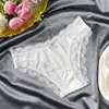 Calcinha Feminina de Renda Sexy Material Liso Cintura Baixa Forro de Algodão Comércio Exterior Peça Única Venda por Atacado Fonte de Fornecimento de Roupa Íntima