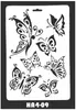 Venta al por mayor del fabricante Plantilla de PP para niños Plantilla de corte para pintar Herramienta de regla para manualidades DIY Mariposa Alfanumérico Manual Herramienta Regla Ecológico