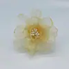 45/90mm Hilo de Seda Flor Accesorios Malla Hilo Borde Quemado Flor Accesorios Flor de Tela Hecho a Mano DIY Accesorios para Tocados
