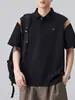 Ropa para Hombre Fengshe / Nuevo Polo de Verano 2026 para Hombre con Cuello Camisero de Solapa Manga Corta Delgado Marca de Moda Polo de Cinco Mangas