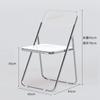 Silla de maquillaje transparente de acrílico, taburete de estilo popular en Internet, respaldo sencillo, silla de comedor para el hogar, tienda de ropa, silla plegable.