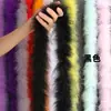 Tiras de Plumas de Colores para Manualidades Tiras de Pelo Largo Tiras de Plumas de Colores Material de Decoración para Zapatos de Plumas Decoraciones para Ropa 1 Pieza 2 Metros