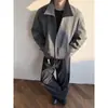 Jaqueta Americana Cleanfit Masculina Jaqueta Curta Desconstruída Masculina Outono e Inverno Silhueta Lapela do Ombro Direito