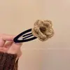 Obertura de Otoño~Pasador de Mujer Flor de Lana Borde de Flor Pinza BB Pinza Lateral para Flequillo Nuevo Pasador Adorno para el Cabello